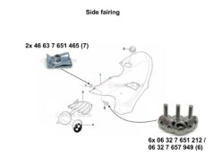 F650GS Faring bolt kit