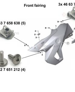 F650GS fairing bolt kit 2008-2012