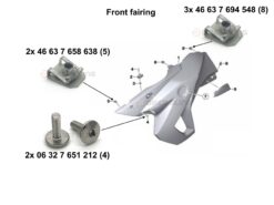 F650GS fairing bolt kit 2008-2012