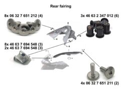 F650GS fairing bolt kit 2008-2012