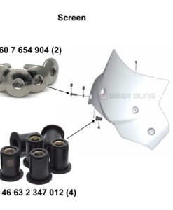 F700GS fairing bolt kit