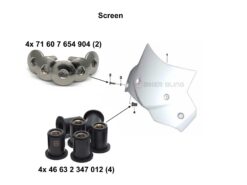 F700GS fairing bolt kit