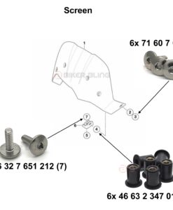 F650GS fairing bolt kit 2008-2012