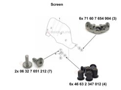 F650GS fairing bolt kit 2008-2012