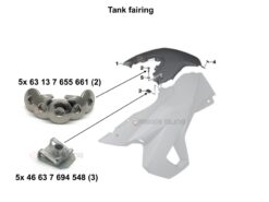 F650GS fairing bolt kit 2008-2012