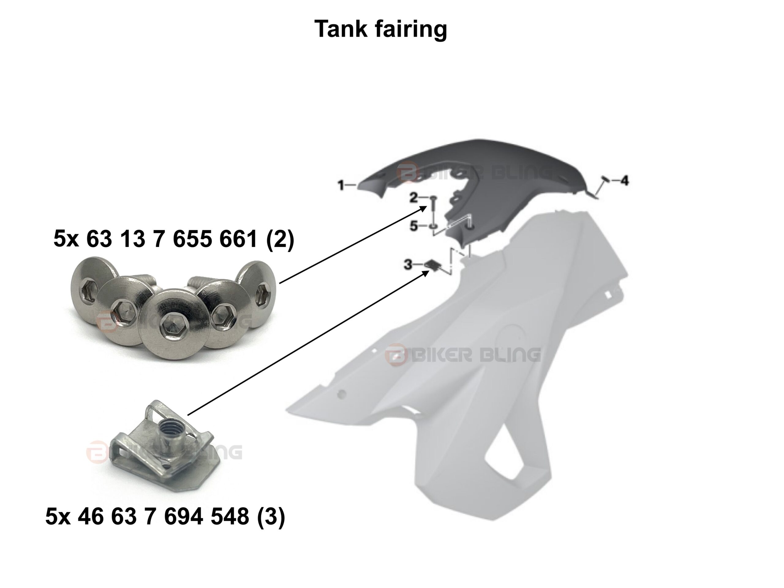 F650GS fairing bolt kit 2008-2012 F650GS fairing bolt kit 2008-2012