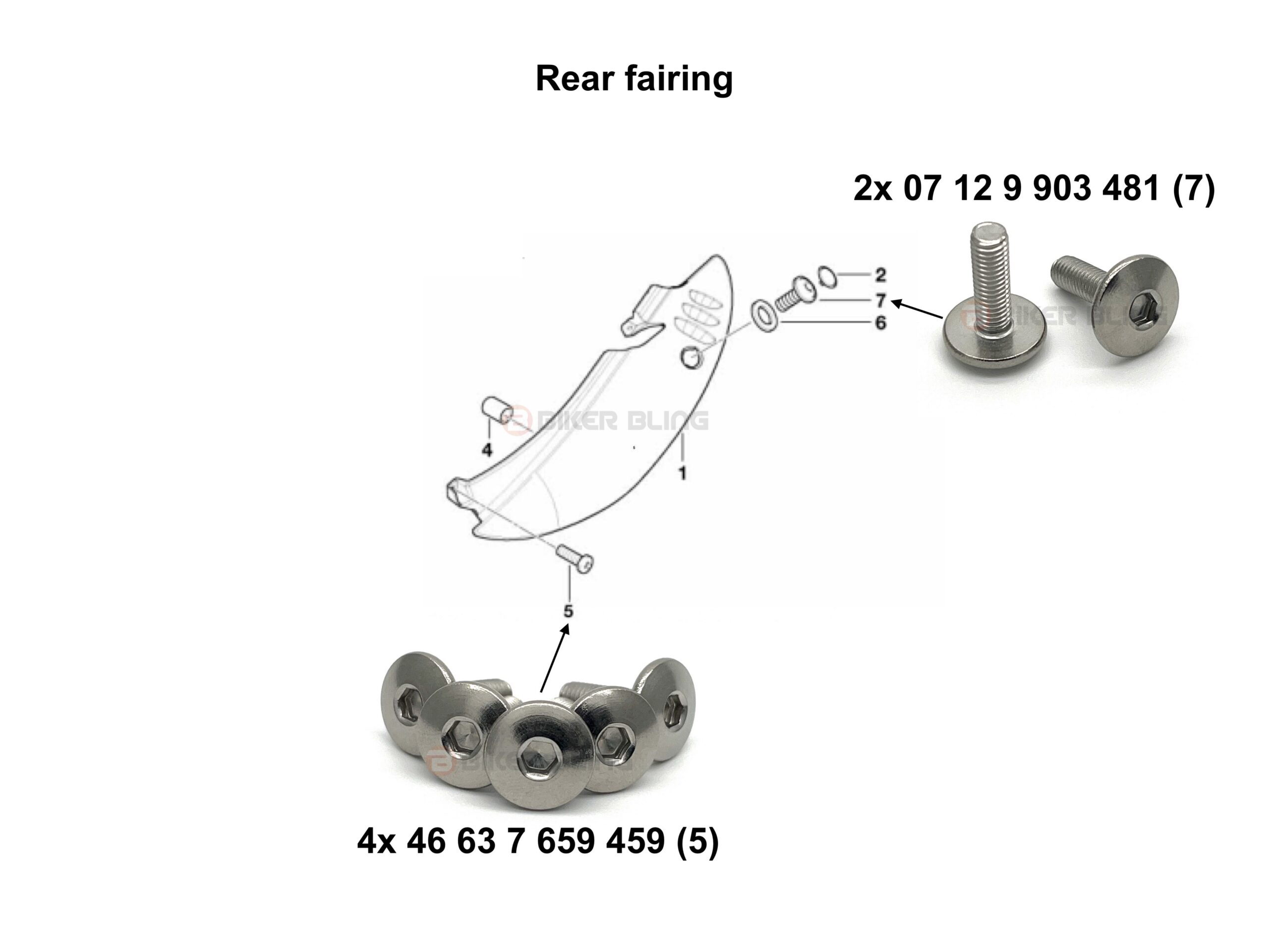 f650GSRear fairing F650GS Faring bolt kit