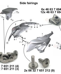 F700GS fairing bolt kit