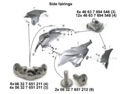 F700GS fairing bolt kit