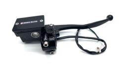 motorcycle front reservoir with biker bling bolts fitted to it