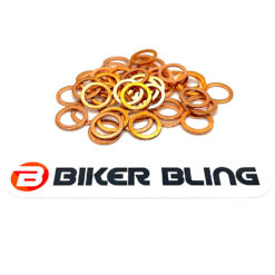 biker bling Copper crush washers for banjo bolts