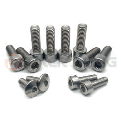 biker bling stainless steel front and rear footrest bolts
