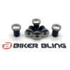 motorcycle wind screen bolts and rubber well nuts with washer