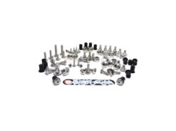 Kawasaki ZXR400 L 1989-2003 stainless steel large headed fairing panel cowling fender bolts washers & rubber well nuts fasteners kit