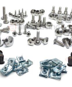 Triumph Tiger 1050 2007-2013 stainless steel large headed motorcycle fairing panel cover cowling fender bolts & washers fasteners kit