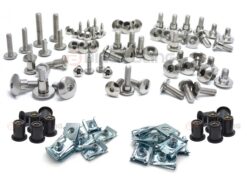 Triumph Tiger 1050 2007-2013 stainless steel large headed motorcycle fairing panel cover cowling fender bolts & washers fasteners kit