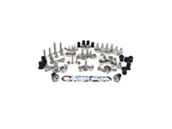 Honda CBR125R 2007-2010 stainless steel large head screen, fairing bolts with shoulder, Washers, rubber well nuts & self tapping screws fixing kit