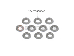 10x Triumph Daytona 955 2000 stainless steel M6 counter sunk rear fairing collar T3550346