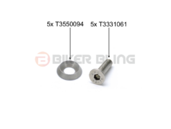 5x Triumph Daytona T595 1996-1999 fuel tank M5 counter sunk bolts & collars stainless steel T3550094 T3331061