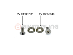 2x Triumph Daytona T595 1996-1999 stainless steel M6 counter sunk fairing bolts & collar T3330792 T3550348