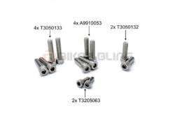 Triumph Daytona 650 2005 yokes, fork shroud and fork stanchion full pinch bolts kit