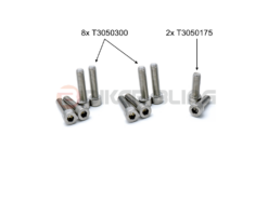 Triumph Daytona 675 2006-2008 top & bottom yokes and fork stanchion full pinch bolts stainless steel kit