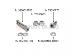 Triumph Daytona T595 1996-1999 petrol tank mount bolts fuel tank mount bolts stainless steel bolts
