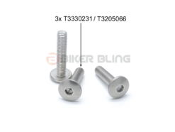 Triumph Daytona 955 2001-2006 oil radiator mounting bolts stainless steel T3330231 T3205066