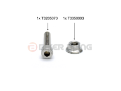 Triumph Daytona 675R 2013-2016 rear brake reservoir bolts stainless steel T3205070 T3350003