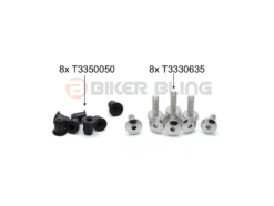 Triumph Daytona T595 1996-1999 stainless steel screen bolts & rubber well nuts T3330635 T3350050