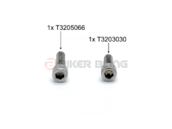 Triumph Daytona 675 2006-2008 water radiator mounting bolts stainless steel T3205066 T3203030