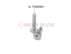 Triumph Daytona T595 1996-1999 water radiator mounting bolts stainless steel T3200903