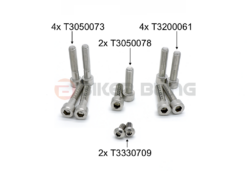 Triumph Daytona T595 1996-1999 yokes, fork shroud and fork stanchion full pinch bolts kit