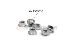 Triumph Daytona 675R 2011-2012 exhaust header nuts stainless steel T3350301