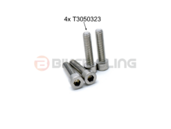 Triumph Daytona 1000 1991-1993 handle bar mounting bolts stainless steel T3050323