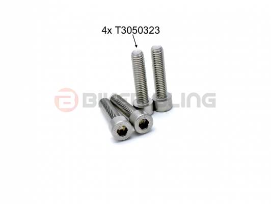 Triumph Daytona 1000 1991-1993 handle bar mounting bolts stainless steel T3050323