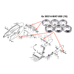 CBR1100XX rear fairing diagram to show were washers fit