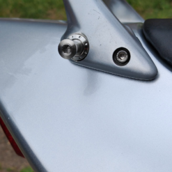 Biker bling hook bolt and washer fitted to a customers CBR1100XX Blackbird