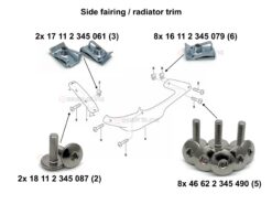F650GS Faring bolt kit