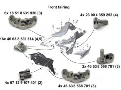 F750GS fairing bolt kit