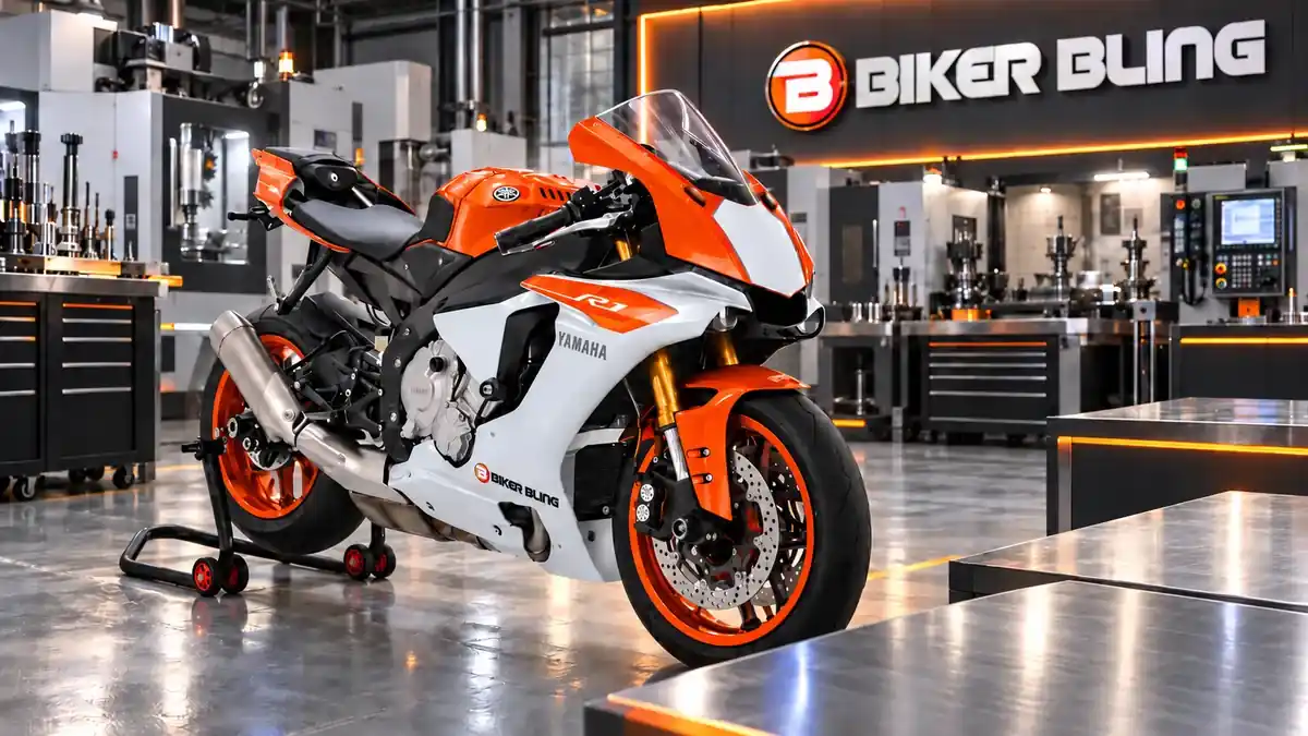 orange r1 motorcycle
